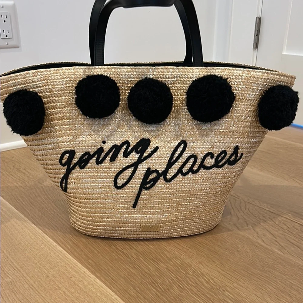 Kate Spade Going Places Straw Tote - Picture 1 of 4